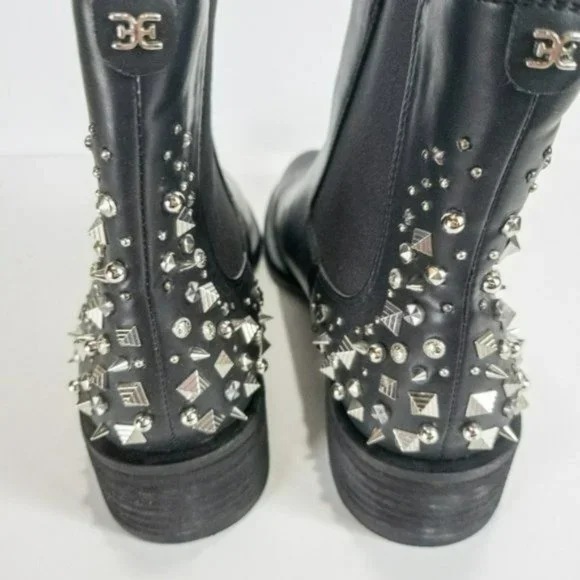 Sam Edelman Black Dover Embellished Chelsea Bootie Black -8.5 - Picture 11 of 11